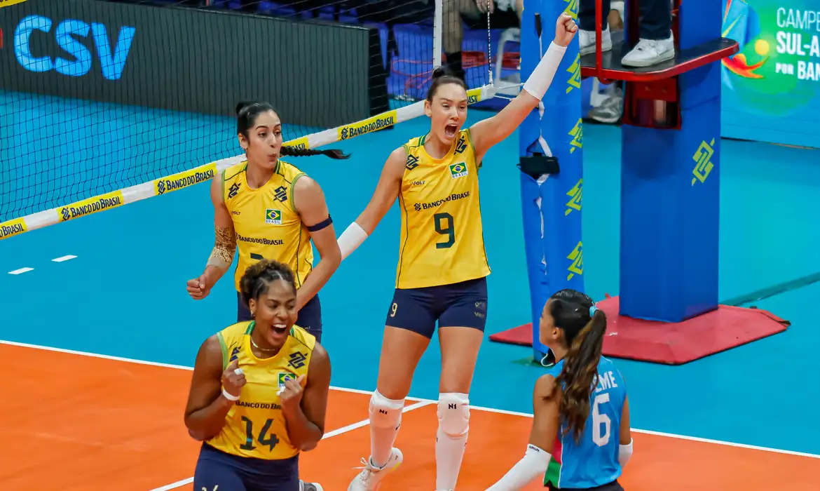 Seleção feminina de vôlei do Brasil conquista vaga olímpica em LA 2028 após vitória sobre a Argentina