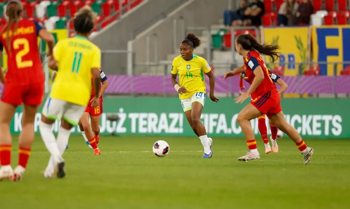 Espanha vence o Brasil por 1 a 0 e elimina a Seleção Feminina nas quartas do Mundial Sub-20